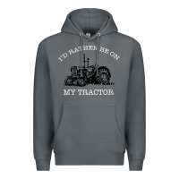 Rock I'D Rather Be On My Tractor Premium Hoodie - Bettercallsaul