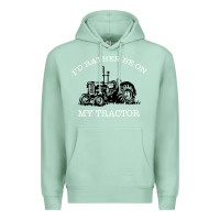 Seafoam I'D Rather Be On My Tractor Premium Hoodie - Bettercallsaul