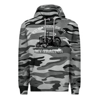 Slate Camo I'D Rather Be On My Tractor Premium Hoodie - Bettercallsaul