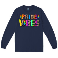 Navy prıde vıbes Long Sleeve Tee - AdoDesignShop