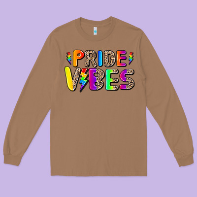 Prıde Vıbes Long Sleeve Tee Designed By Adodesignshop