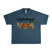 Midnight Navy western dachshund mom Urban Heavy Tee - RanaPortraitStore
