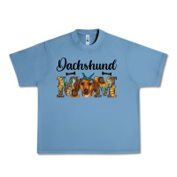 Pebble Blue western dachshund mom Urban Heavy Tee - RanaPortraitStore