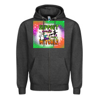 Charcoal Heather supports your local witches tumbler Zipper Hoodie - BundleAndBundleShop