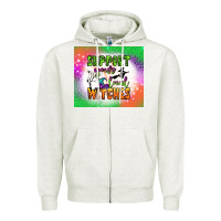 Oatmeal Heather supports your local witches tumbler Zipper Hoodie - BundleAndBundleShop