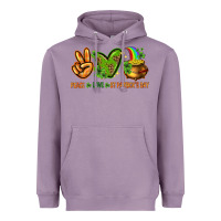 Lavender peace love st patricks day Heavyweight Hoodie - NancyCooperArtShop