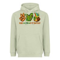 Matcha peace love st patricks day Heavyweight Hoodie - NancyCooperArtShop