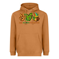 Meerkat peace love st patricks day Heavyweight Hoodie - NancyCooperArtShop