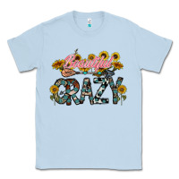 Dusty Blue beautiful crazy Classic Tee - CowhideDigitalArt