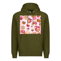 Army Green mexican pan dulce Premium Hoodie - MaliasSmallBusiness