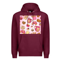 Burgundy mexican pan dulce Premium Hoodie - MaliasSmallBusiness
