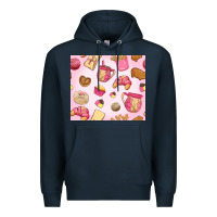 Navy mexican pan dulce Premium Hoodie - MaliasSmallBusiness