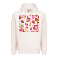 Pale Pink mexican pan dulce Premium Hoodie - MaliasSmallBusiness