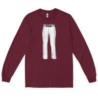 Burgundy baseball uniform pant fa element Long Sleeve Tee - FaDigitalArtStudio