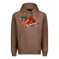 Chestnut cowgirl hat with gifts and cookies Premium Hoodie - AdoDesignShop