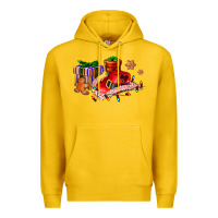 Lemon cowgirl hat with gifts and cookies Premium Hoodie - AdoDesignShop