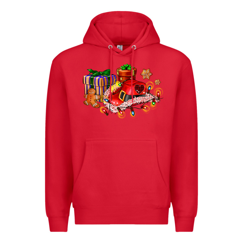 Cowgirl Hat With Gifts And Cookies Premium Hoodie by AdoDesignShop | Teevron