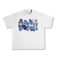 Lunar Rock stitch coffee cups Urban Heavy Tee - Zillion Design Studio