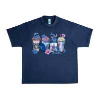 Navy stitch coffee cups Urban Heavy Tee - Zillion Design Studio