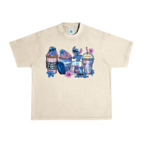 Sandshell stitch coffee cups Urban Heavy Tee - Zillion Design Studio