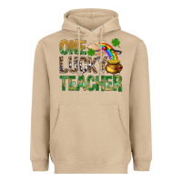 Mushroom one lucky teacher st patricks Heavyweight Hoodie - NancyCooperArtShop