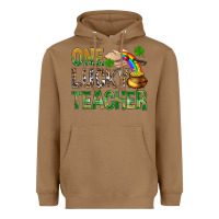 Toasted Coconut one lucky teacher st patricks Heavyweight Hoodie - NancyCooperArtShop