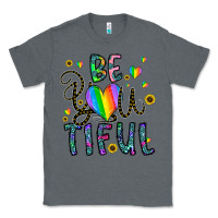 Charcoal Heather be you tiful Classic Tee - CowhideDigitalArt