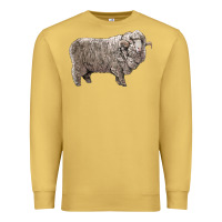Antique Gold rambouillet sheep Premium Sweatshirt - LillyAllenDesigns