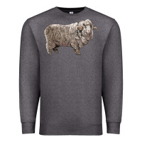 Charcoal Heather rambouillet sheep Premium Sweatshirt - LillyAllenDesigns