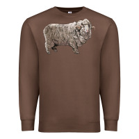 Chestnut rambouillet sheep Premium Sweatshirt - LillyAllenDesigns