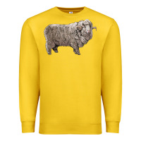 Lemon rambouillet sheep Premium Sweatshirt - LillyAllenDesigns