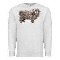 Oatmeal Heather rambouillet sheep Premium Sweatshirt - LillyAllenDesigns
