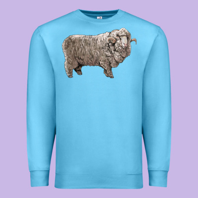Rambouillet Sheep Premium Sweatshirt Designed By Lillyallendesigns