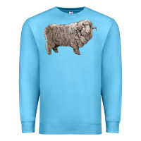 Ocean Blue rambouillet sheep Premium Sweatshirt - LillyAllenDesigns