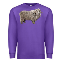 Purple rambouillet sheep Premium Sweatshirt - LillyAllenDesigns