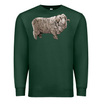 Sports Green rambouillet sheep Premium Sweatshirt - LillyAllenDesigns