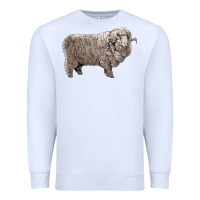 White rambouillet sheep Premium Sweatshirt - LillyAllenDesigns