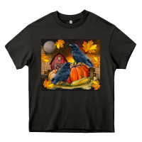 Asphalt Fall Crow Heavy Core Tee - LillyAllenDesigns