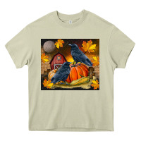 Mossy Fall Crow Heavy Core Tee - LillyAllenDesigns