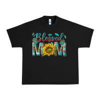 Black western blessed mom with sunflower Urban Heavy Tee - texasbilliewilder