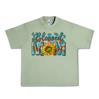 Oil Green western blessed mom with sunflower Urban Heavy Tee - texasbilliewilder