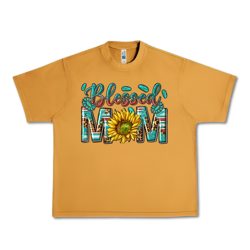Western Blessed Mom With Sunflower Urban Heavy Tee by texasbilliewilder | Teevron