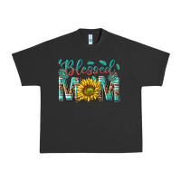 Pigment Black western blessed mom with sunflower Urban Heavy Tee - texasbilliewilder