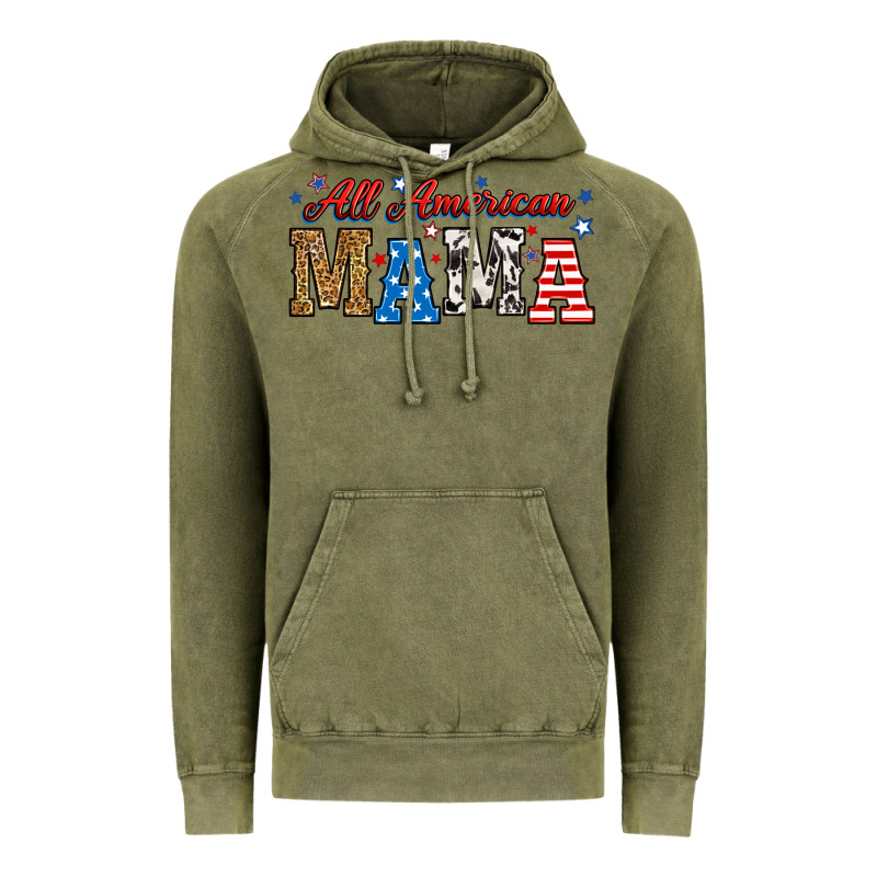 All American Mama Vintage Hoodie by RanaPortraitStore | Teevron