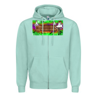 Seafoam custom name freak ghosts license plate Zipper Hoodie - BundleAndBundleShop