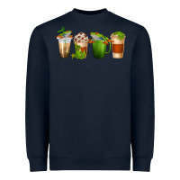 Navy frog coffee cups Heavyweight Sweatshirt - texasbilliewilder