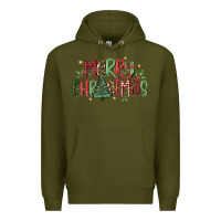 Army Green merry christmas Premium Hoodie - MaliasSmallBusiness