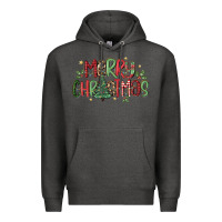 Charcoal Heather merry christmas Premium Hoodie - MaliasSmallBusiness