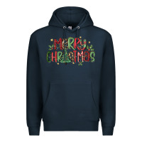 Navy merry christmas Premium Hoodie - MaliasSmallBusiness