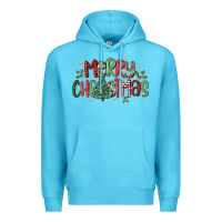 Ocean Blue merry christmas Premium Hoodie - MaliasSmallBusiness